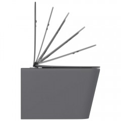 Унитаз подвесной BAS Hansmann Kvadro Grey Rimless безободковый