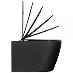Унитаз подвесной BAS Hansmann Round Black Rimless безободковый