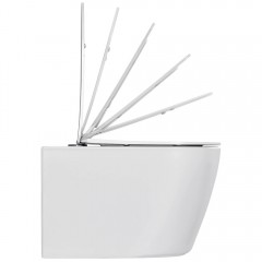 Унитаз подвесной BAS Hansmann Round White Rimless безободковый