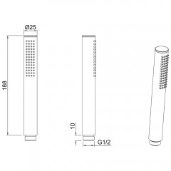 Ручной душ Allen Brau Priority 5.31020-MG