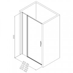 Душевая дверь Allen Brau Priority 120 3.31033.BBA