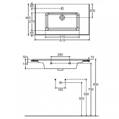 Раковина Allen Brau Fantasy Flat 82 4.11025.20