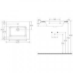 Раковина Allen Brau Fantasy Flat 62 4.11029.20