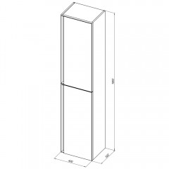 Пенал Allen Brau Eclipse 40 1.E1005.BGM blue grey matt