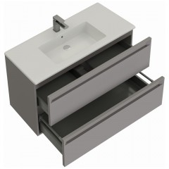 Тумба под раковину Allen Brau Eclipse 100 1.E1003.PGM platinum grey matt
