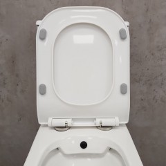 Унитаз Bloomix Elegant 1215SB bidet black безободковый с функцией биде и смесителем