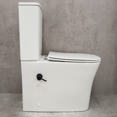 Унитаз Bloomix Magic 1218SB/UF1 bidet black безободковый с функцией биде и смесителем