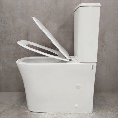 Унитаз Bloomix Magic 1218SB/UF1 bidet black безободковый с функцией биде и смесителем
