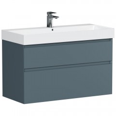 Тумба под раковину Allen Brau Infinity 100 1.210027.BGM blue grey matt