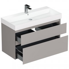 Тумба под раковину Allen Brau Infinity 100 1.210027.PGM platinum grey matt