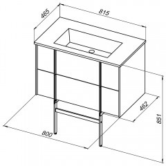 Опора для тумбы Allen Brau Reality 80 1.320B12.03