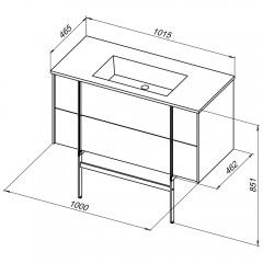 Опора для тумбы Allen Brau Reality 100 1.320B14.BB