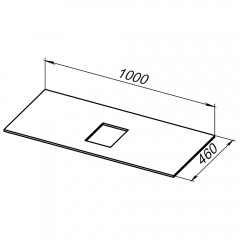 Столешница Allen Brau Infinity 100 1.21012.GR-S graphite structure