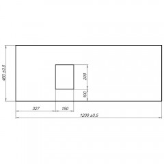 Столешница Allen Brau Infinity 120 L 1.21015.B-S beige structure