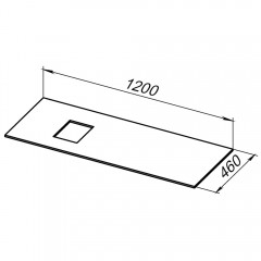Столешница Allen Brau Infinity 120 L 1.21015.G graphite
