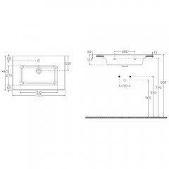 Раковина Allen Brau Fantasy Flat 72 4.11011.20