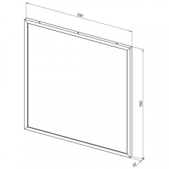 Зеркало Allen Brau Priority 70x75 1.31014.03