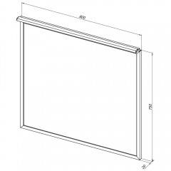 Зеркало Allen Brau Priority 80x75 1.31015.03