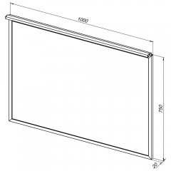 Зеркало Allen Brau Priority 100x75 1.31017.60