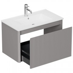 Тумба под раковину Allen Brau Gravity 80 1.370017.PGM platinum grey matt