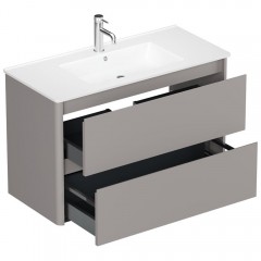 Тумба под раковину Allen Brau Gravity 100 1.370010.PGM platinum grey matt