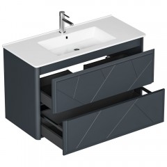 Тумба под раковину Allen Brau Paris 100 1.360002.AM anthracite matt