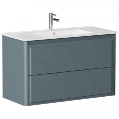 Тумба под раковину Allen Brau Paris 100 1.360002.BGM blue grey matt