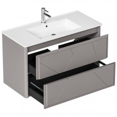 Тумба под раковину Allen Brau Paris 100 1.360002.PGM platinum grey matt