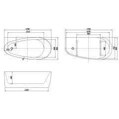 Ванна акриловая Allen Brau Priority 170x80 2.31002.20