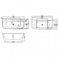 Ванна акриловая Allen Brau Priority 170x78 2.31003.20