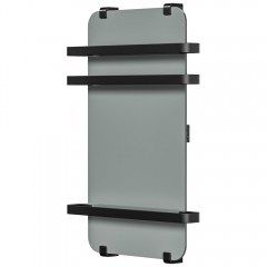 Полотенцесушитель электрический Allen Brau Infinity 80x44 зеркало чёрный