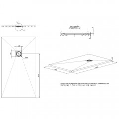 Поддон из литьевого мрамора Allen Brau Priority 140x80 8.31008-AM
