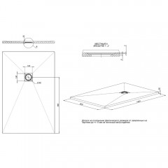 Поддон из литьевого мрамора Allen Brau Priority 140x90 8.31009-CGM