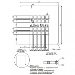 Накладка для сифона Allen Brau Priority 8.310N1-BBA