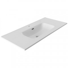 Раковина мебельная Aquanet Flat 100 белый матовый
