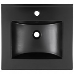 Раковина мебельная Aquanet Flat 50 чёрный матовый