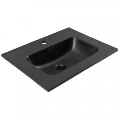 Раковина мебельная Aquanet Flat 60 чёрный матовый