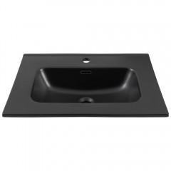 Раковина мебельная Aquanet Flat 60 чёрный матовый