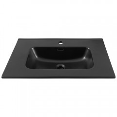 Раковина мебельная Aquanet Flat 70 чёрный матовый