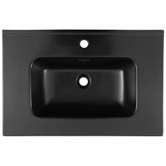 Раковина мебельная Aquanet Flat 70 чёрный матовый