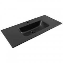 Раковина мебельная Aquanet Flat 100 чёрный матовый