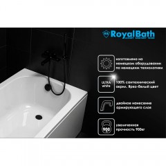 Ванна акриловая Royal Bath Bern RB974103 180x80