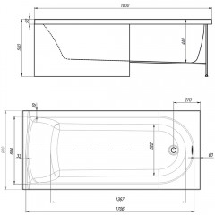 Ванна акриловая Royal Bath Bern RB974103 180x80
