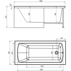 Ванна акриловая Royal Bath Vienna RB953501 150x70