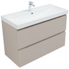 Тумба под раковину Aquanet Джейн 100 бежевый (Flat)