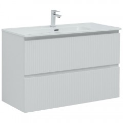 Тумба под раковину Aquanet Джейн 100 белый матовый (Flat)