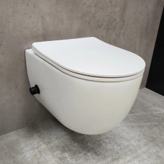 Инсталляция Grohe 38811KF0 + унитаз Bloomix Diva MD1214SB/UF3 bidet black безободковый с биде и смесителем