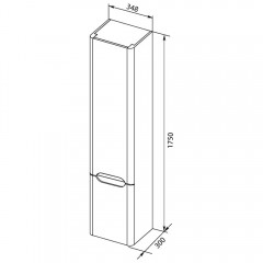 Пенал Aquanet София 35 L