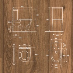 Унитаз Watersense Alina безободковый