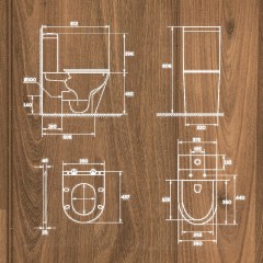 Унитаз Watersense Jessie безободковый